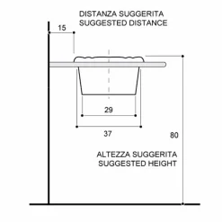 Viadurini Bathroom Keramikwaschbecken-rundes Einbauwaschbecken asu Porzellan klassisch made in Italy, Santiago