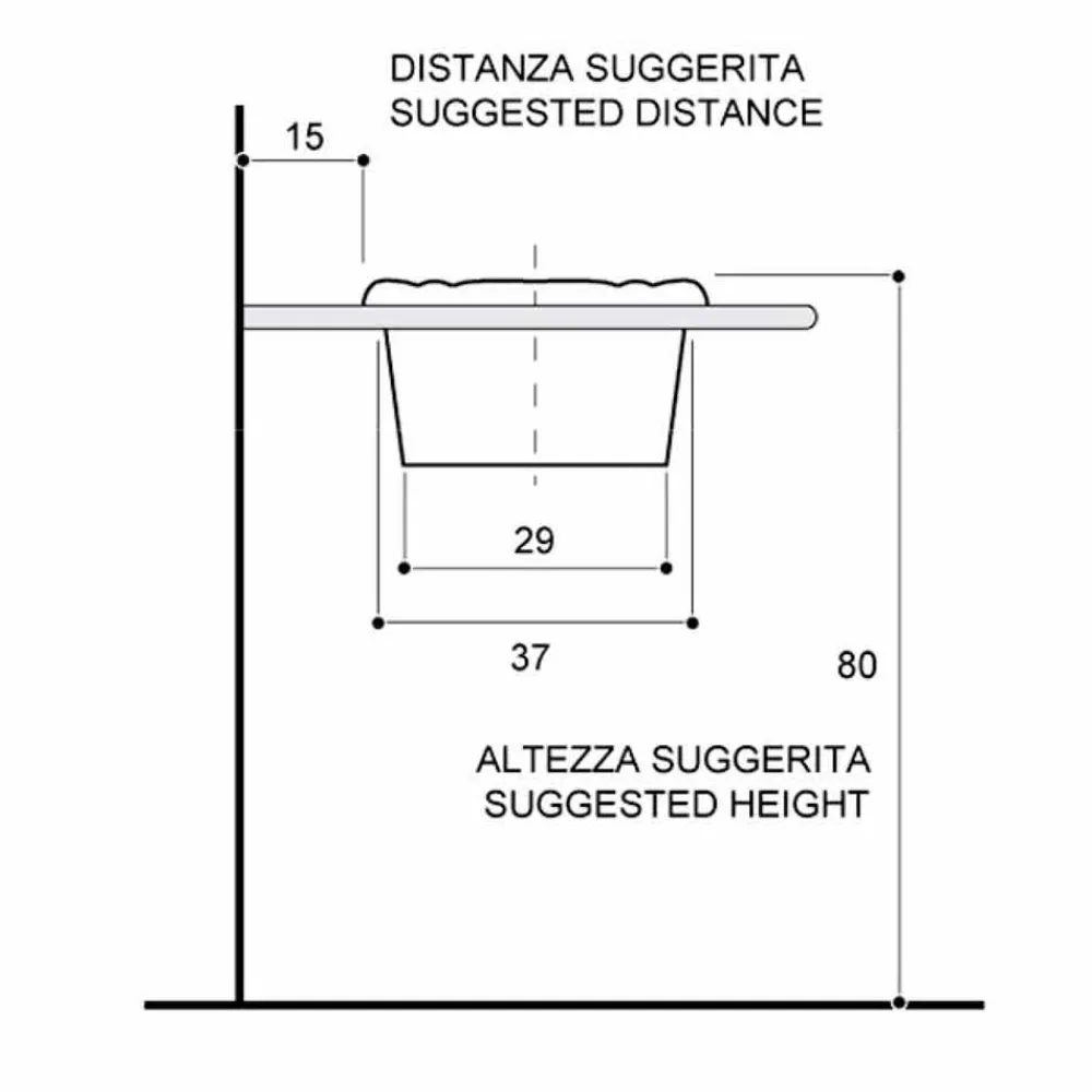 Viadurini Bathroom Keramikwaschbecken-rundes Einbauwaschbecken asu Porzellan klassisch made in Italy, Santiago