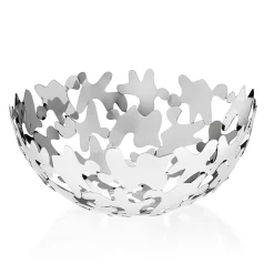 Viadurini Decor Küchenzubehör-Rundes Herzstück Zeitgenössisches Design Verziertes Silbernes Metall - Cordoba