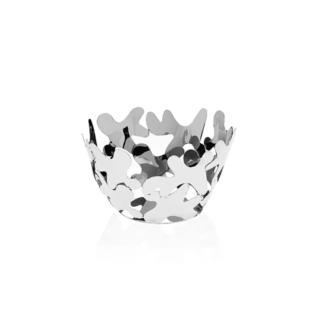 Viadurini Decor Küchenzubehör-Rundes Herzstück Zeitgenössisches Design Verziertes Silbernes Metall - Cordoba