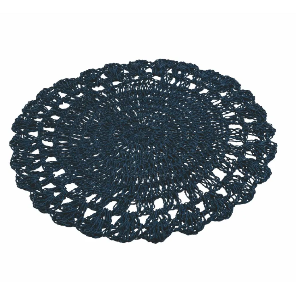 Viadurini Kitchen Amerikanische Tischsets-Rundes Tischset Gehäkeltes Tischset Verschiedene Farben 12 Stück - Punzolo