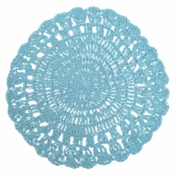 Viadurini Kitchen Amerikanische Tischsets-Rundes Tischset Gehäkeltes Tischset Verschiedene Farben 12 Stück - Punzolo