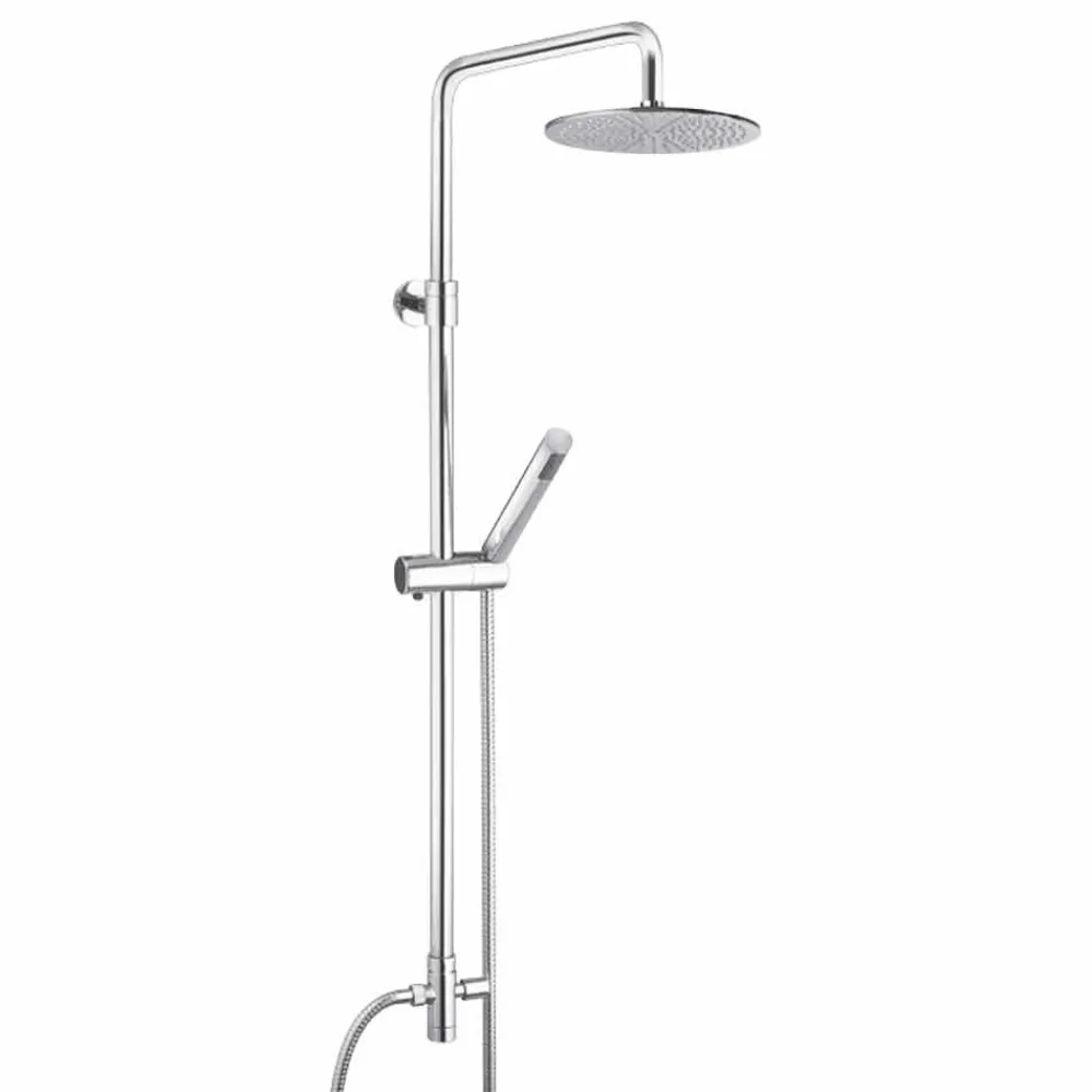 Viadurini Taps Duschsäulen-Rundschnitt-Duschsäule aus Messing mit Handbrause Made in Italy - Amadeo