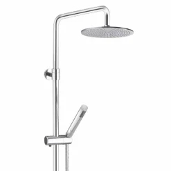 Viadurini Taps Duschsäulen-Rundschnitt-Duschsäule aus Messing mit Handbrause Made in Italy - Amadeo