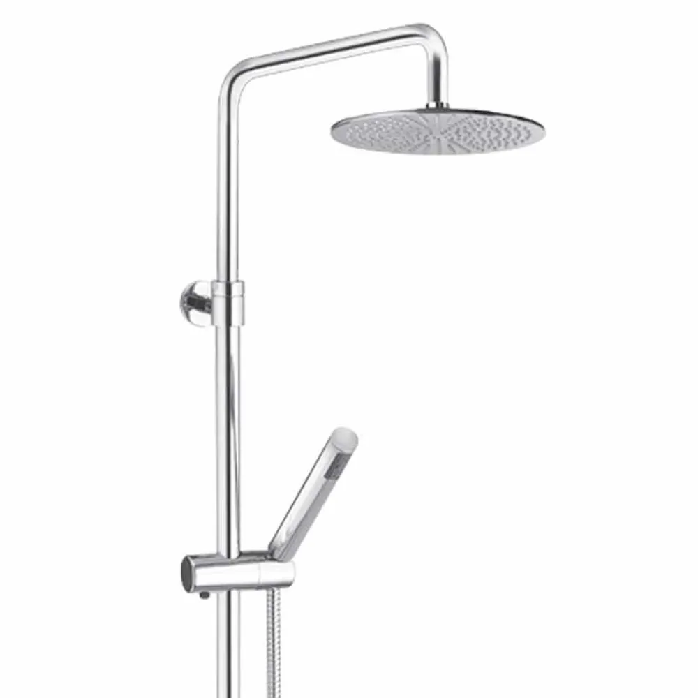 Viadurini Taps Duschsäulen-Rundschnitt-Duschsäule aus Messing mit Handbrause Made in Italy - Amadeo