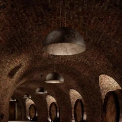 Il Fanale Pendelleuchten Vintage-Rustikale Pendelleuchte aus  Eisen Ø80 cm Galileo von