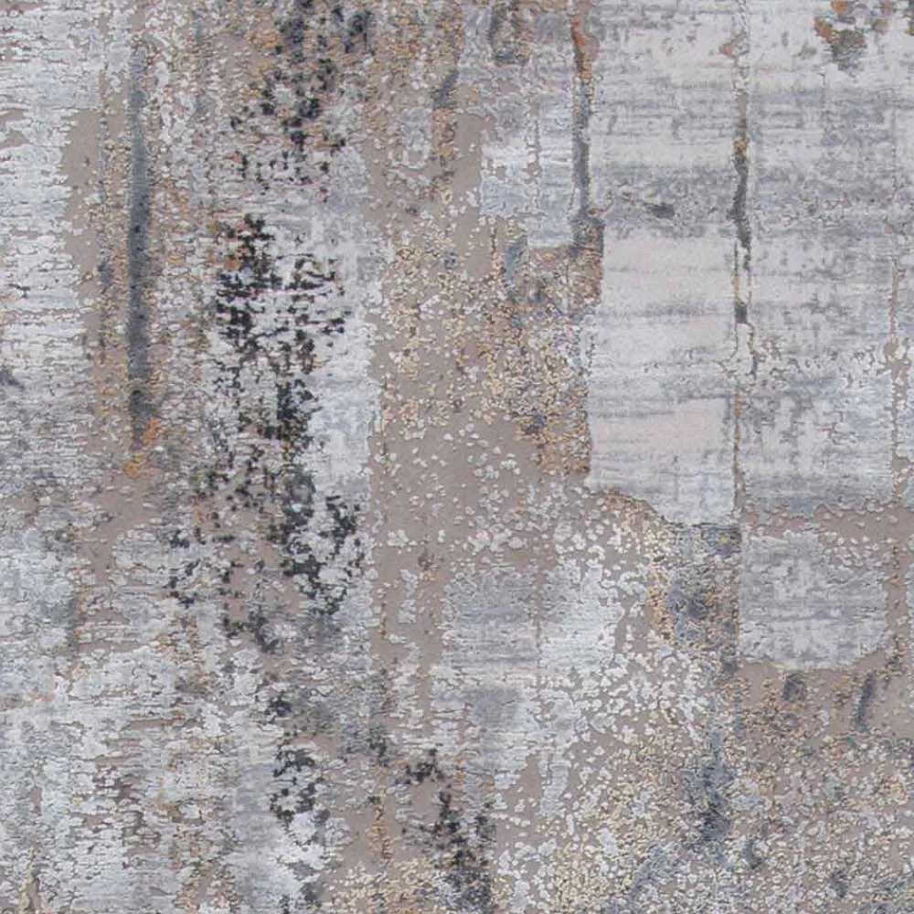 Viadurini Carpets Teppiche-Rutschfester Teppich in Grau-Beige-Viskose und Acrilic mit Zeichnung - Präsident