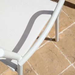 Viadurini in the Garden Gartenstühle Metall-Satz von 4 Gartenstühlen aus Aluminium und Batyline - Lucente