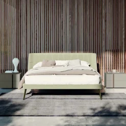 Viadurini Night Design Schlafzimmer Komplett-Schlafzimmer mit 4 Elementen Moderner Stil Made in Italy Hohe Qualität - Minorco