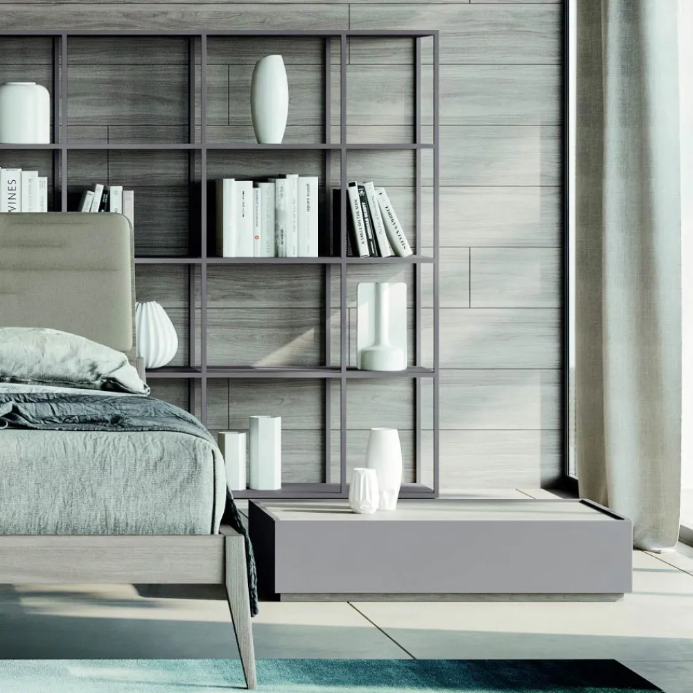 Viadurini Night Design Schlafzimmer Komplett-Schlafzimmer mit 5 modernen Elementen Made in Italy High Quality - Rieti