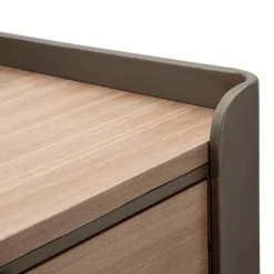 Viadurini Night Design Kommoden-Schlafzimmerkommode aus Tannenholz und Grauguss mit 6 Schubladen - Cooper