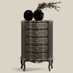 Viadurini Classic Kommoden-Schlafzimmerkommode mit 5 klassischen Holzschubladen Made in Italy - Leonor