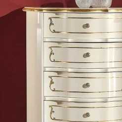 Viadurini Classic Kommoden-Schlafzimmerkommode mit 5 klassischen Holzschubladen Made in Italy - Leonor