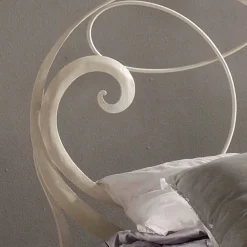 Viadurini Night Design Maßgeschneiderte Möbel|Schmiedeeisen Doppelbetten-Schmiedeeisen Doppelbett Dekoration 160x190 cm Atena Made in Italy