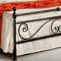 Viadurini Night Design Maßgeschneiderte Möbel|Schmiedeeisen Doppelbetten-Schmiedeeisen Doppelbett modernes Design 160x190cm handgefertigt Alexa