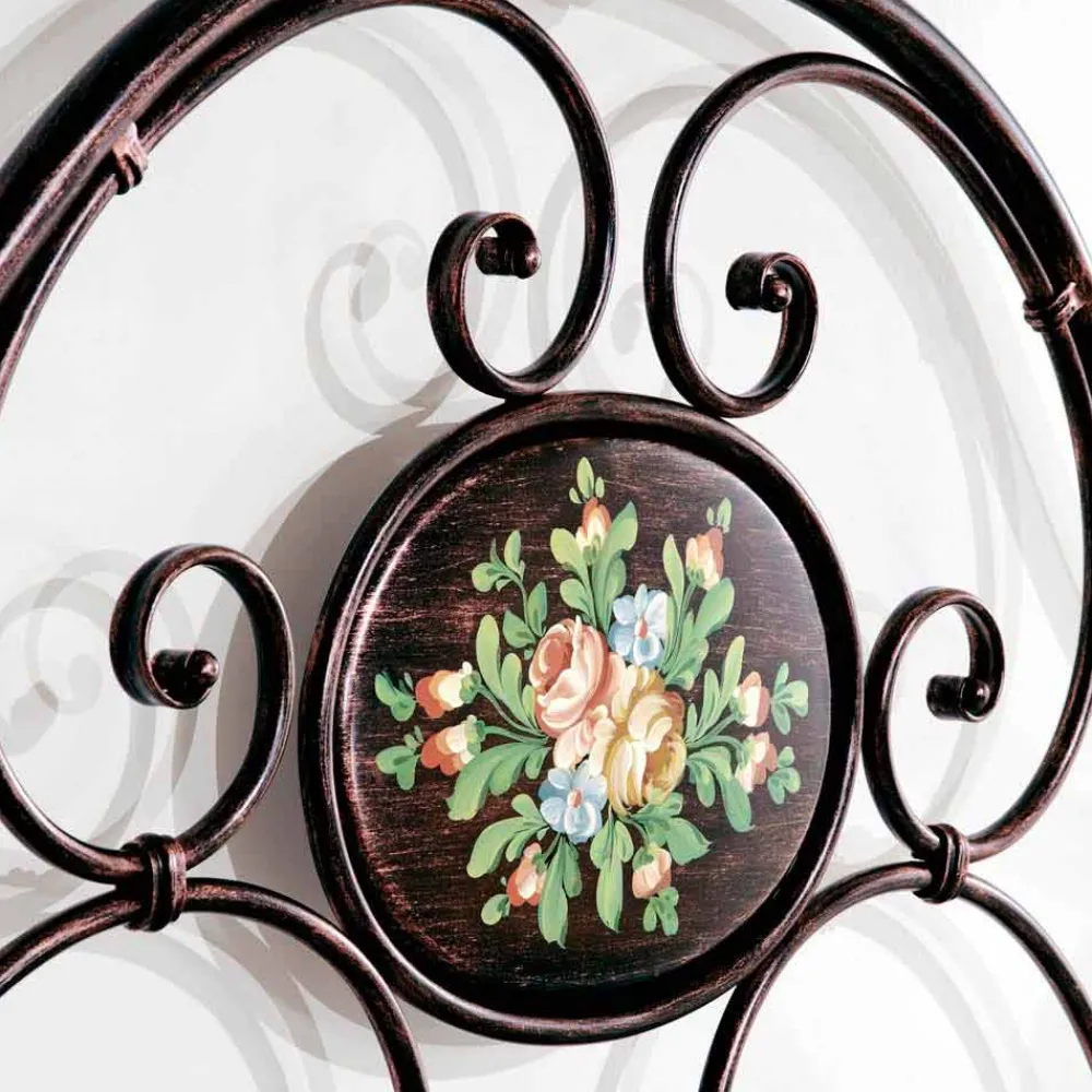 Viadurini Night Design Maßgeschneiderte Möbel|Schmiedeeisen Doppelbetten-Schmiedeeisen Doppelbett modernes Design 160x190cm handgefertigt Alexa