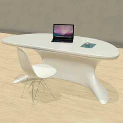 Viadurini Design Design Schreibtische-Schreibtisch Büro modern weiß blau oder grau