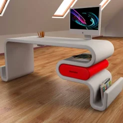 Viadurini Design Design Schreibtische-Schreibtisch Design für das Büro Made in Italy Flex