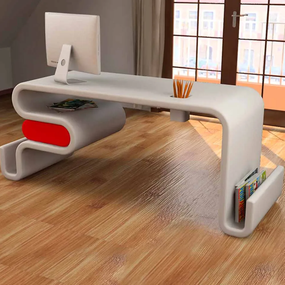 Viadurini Design Design Schreibtische-Schreibtisch Design für das Büro Made in Italy Flex