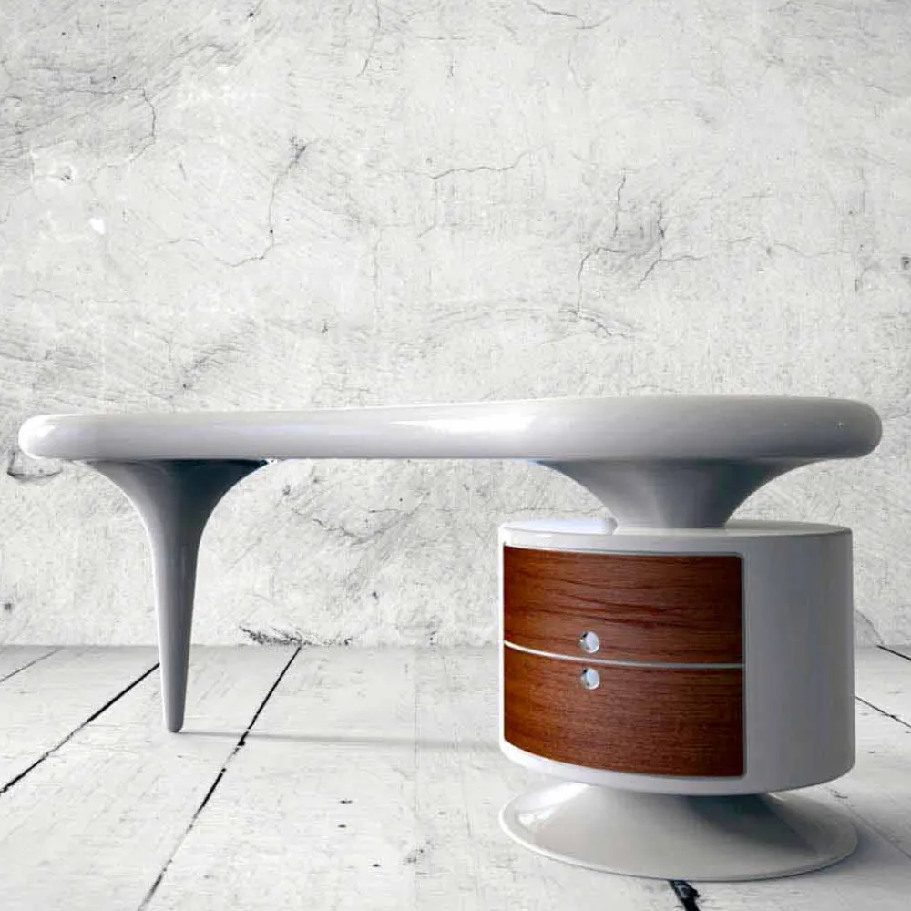 Viadurini Design Design Schreibtische-Schreibtisch in modernem Design Bean weiß, rot oder schwarz