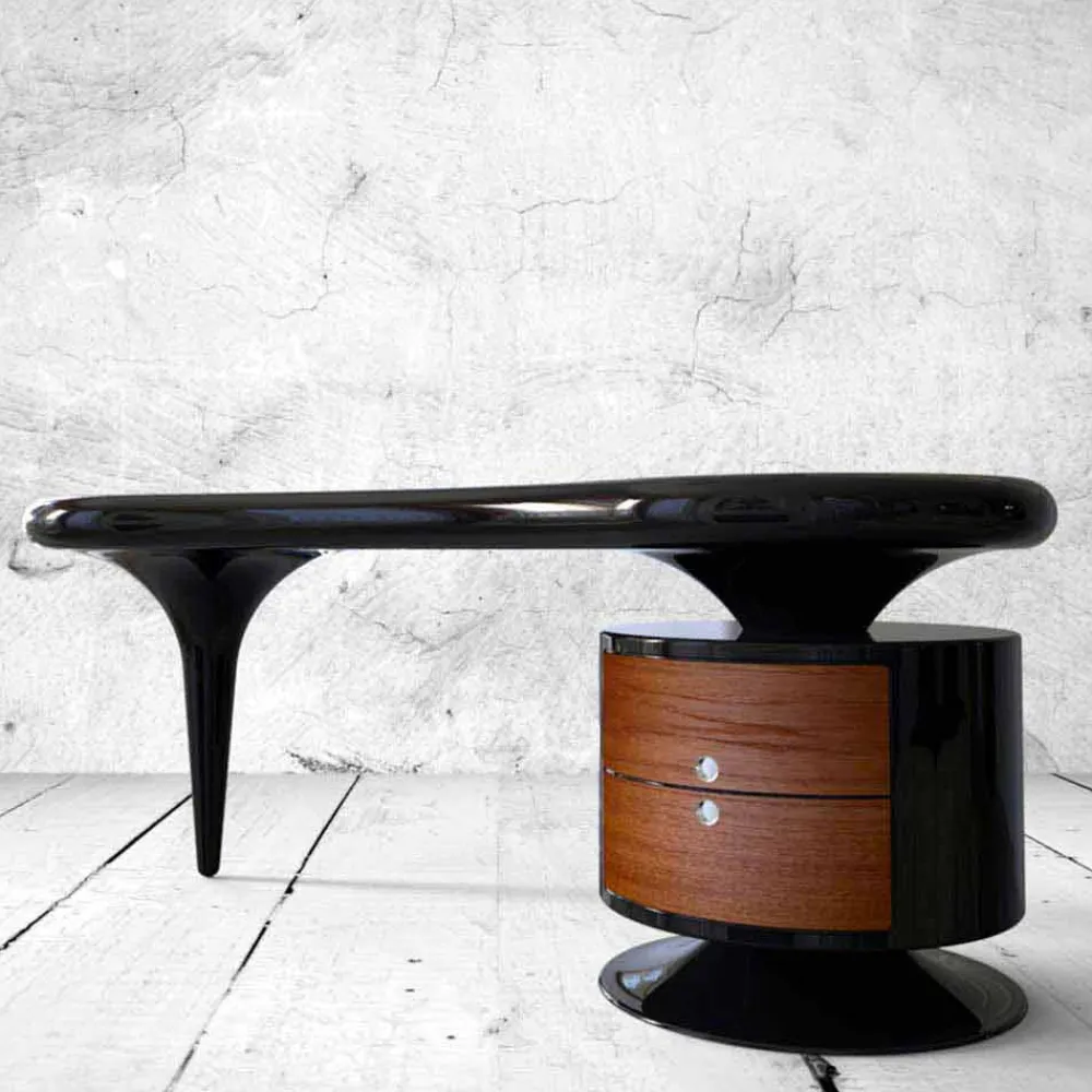 Viadurini Design Design Schreibtische-Schreibtisch in modernem Design Bean weiß, rot oder schwarz