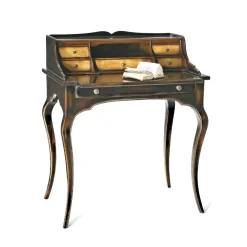 Viadurini Classic Design Schreibtische-Schreibtisch mit 5 Schubladen und abnehmbarer Platte, hergestellt in Italien – Maia