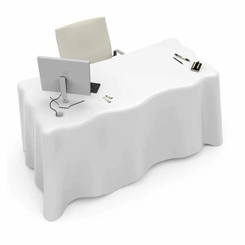 Viadurini Design Design Schreibtische-Schreibtisch modern für das Büro Fabric Made in Italy