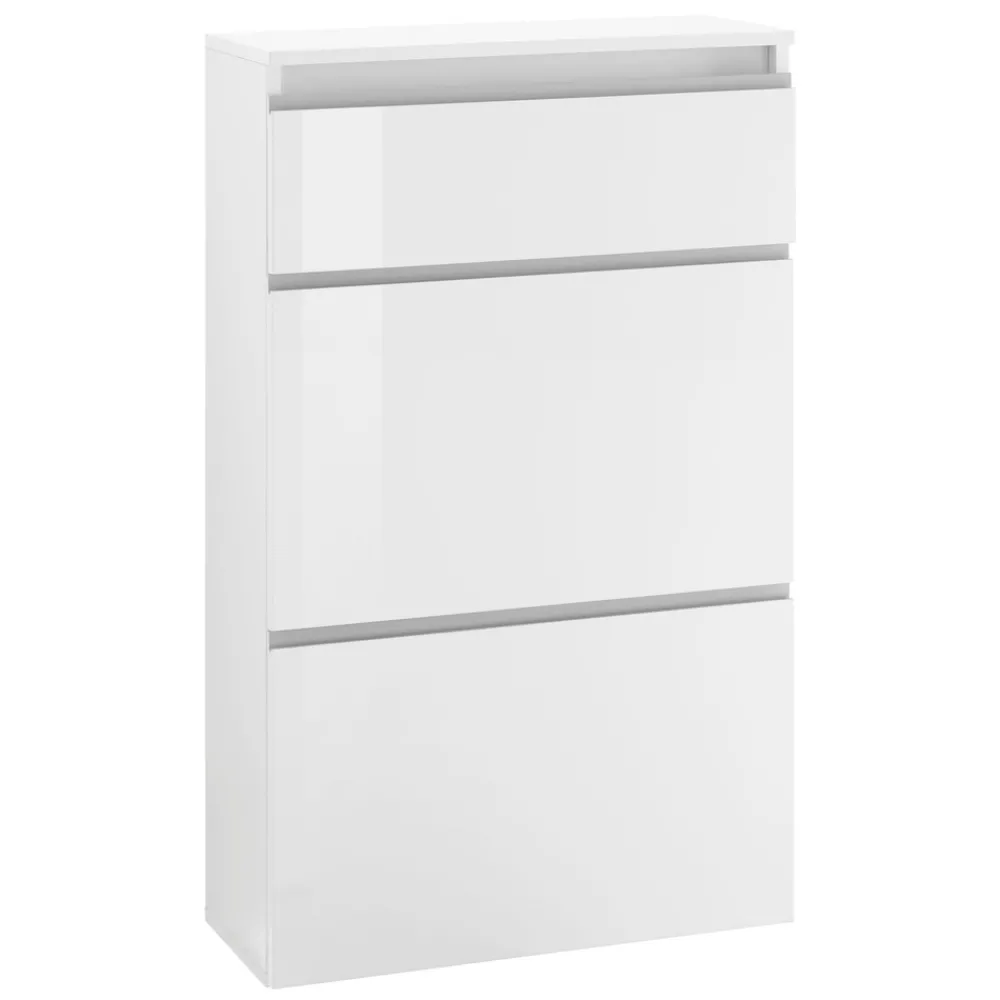 Viadurini Living Schuhschrank-Schuhschrank Weiß oder Anthrazit 3 Türen Nachhaltiges Holzdesign - Emanuelito