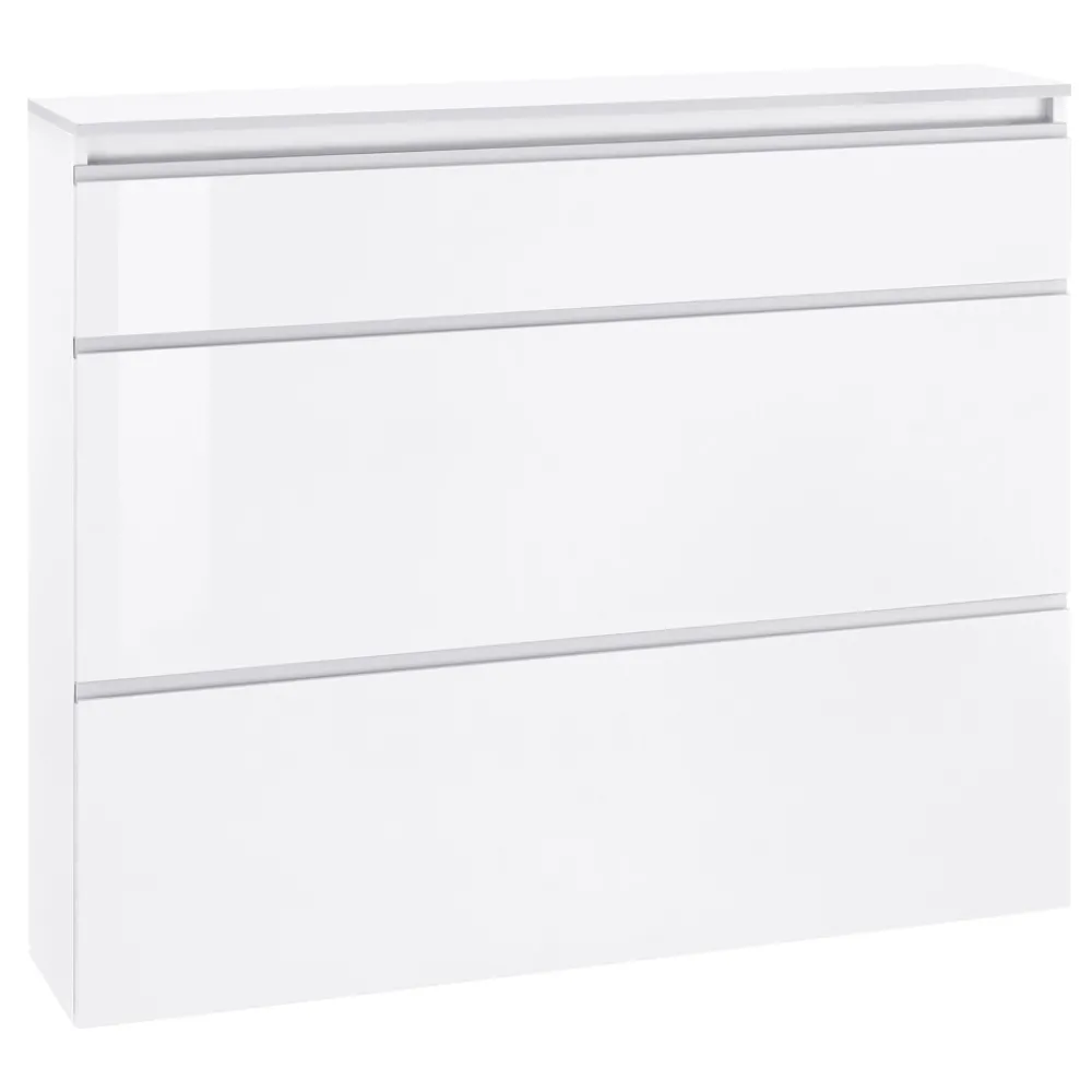 Viadurini Living Schuhschrank-Schuhschrank Weiß oder Anthrazit 3 Türen Nachhaltiges Holzdesign - Emanuelito