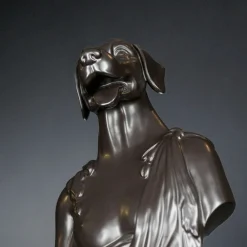 Viadurini Living Deko Artikel Und Wohnaccessoires-Schwarze handgefertigte Keramikskulptur 100 % Made in Italy Fabas 2