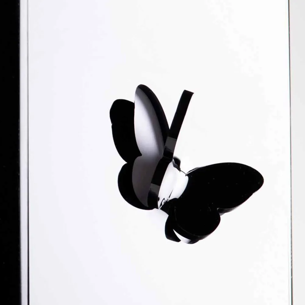 Viadurini Decor Regenschirmständer Design-Schwarzer Plexiglas-Schirmständer mit 3D-Gravuren und Dekorationen, modernes Design - Farfo