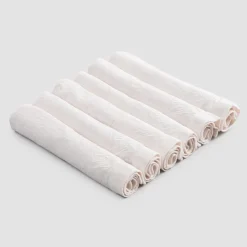 Viadurini Textile Servietten-Schwere Leinenservietten und gefaltete Kante, verschiedene Farben 6 Stück - Onestini