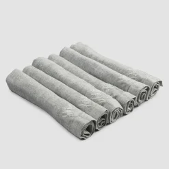 Viadurini Textile Servietten-Schwere Leinenservietten und gefaltete Kante, verschiedene Farben 6 Stück - Onestini