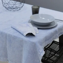 Viadurini Textile Servietten-Schwere Leinenservietten und gefaltete Kante, verschiedene Farben 6 Stück - Onestini