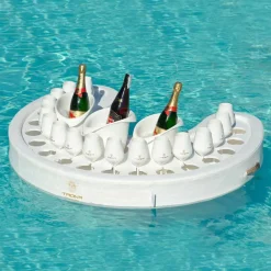 Trona Gartenideen-Schwimmende Poolbar mit 17 Trinkbecher und Eiswürfelbehälter