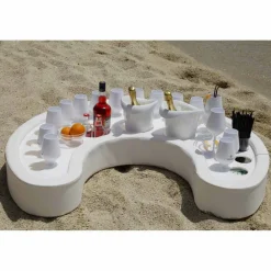 Trona Gartenideen-Schwimmende Poolbar mit 17 Trinkbecher und Eiswürfelbehälter