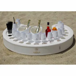 Trona Gartenideen-Schwimmende Poolbar mit 17 Trinkbecher und Eiswürfelbehälter