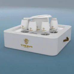 Trona Gartenideen-Schwimmende Poolbar mit Trinkbecher und Eiswürfelbehälter