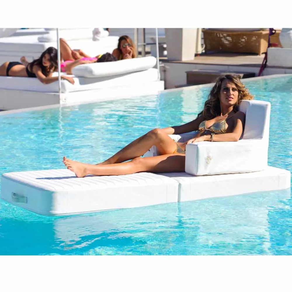 Trona Stoffsessel-Schwimmendes Design Loungesofa weiß Sit in Pool Model