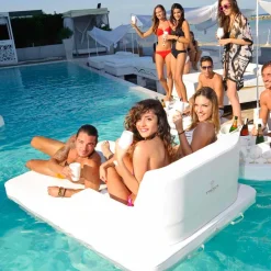 Trona Stoffsessel-Schwimmendes  Loungesofa mit doppelter Sitzfläche Magnum