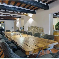 Viadurini Living Esstische Nach Mass|Esstische-Secular Oak Esstisch und 14 Stühle inklusive Made in Italy - Dite