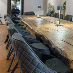 Viadurini Living Esstische Nach Mass|Esstische-Secular Oak Esstisch und 14 Stühle inklusive Made in Italy - Dite