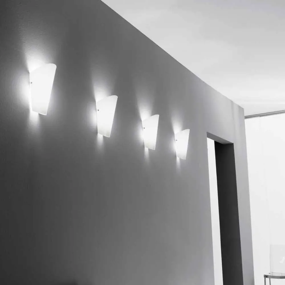 Selene Venezia Moderne Wandleuchten-Selene Bloom handgemachter Wandleuchter aus Glas, 12x11 H 28 cm, Italy