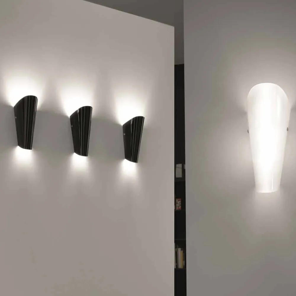 Selene Venezia Moderne Wandleuchten-Selene Bloom handgemachter Wandleuchter aus Glas, 12x11 H 28 cm, Italy