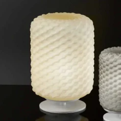 Selene Venezia Murano Lampen-Selene Domini Tischlampe Ø21 H30cm, geblasenes Glas, made in Italy