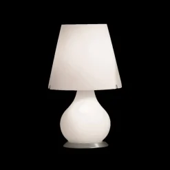 Selene Venezia Murano Lampen-Selene Forever Lämpchen Ø24 H41cm geblasenes weißes Glas made in Italy