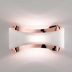 Selene Venezia Moderne Wandleuchten-Selene Ionica handgemachter Wandleuchter aus Stahl und Glas 43x12H20cm