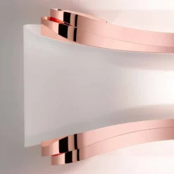 Selene Venezia Moderne Wandleuchten-Selene Ionica handgemachter Wandleuchter aus Stahl und Glas 43x12H20cm