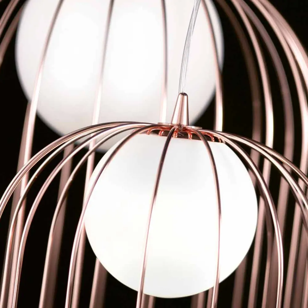 Selene Venezia Murano Lampen-Selene Kluvì Tischlampe aus geblasenem Glas, Design Ø54 H 70cm