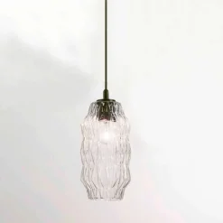 Selene Venezia Murano Lampen-Selene Origami Hängelampe aus geblasenem Glas Ø16 H 30/140cm